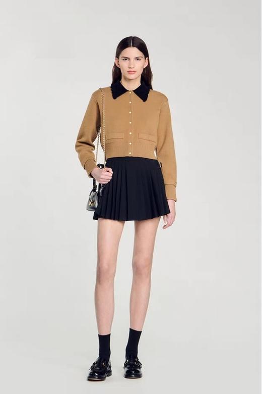 amadella 美拉德色时尚撞色休闲针织短款外套 21431 商品图1