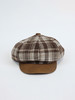 温暖摩卡慕斯色系拼接格纹八角帽鸭舌帽-纪念日百货门店同款166443266 商品缩略图1