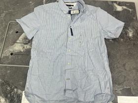 瑕疵Tommy Hilfiger/汤米 男士夏季扣领刺绣小标竖休闲短袖衬衫