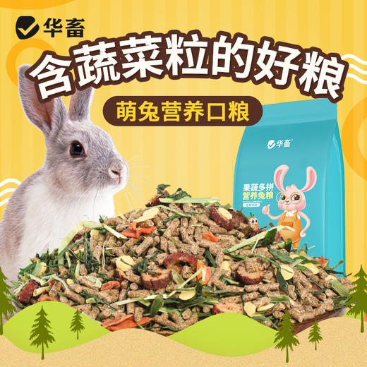 华畜豪华兔粮 宠物兔饲料幼兔成兔食物兔 商品图1