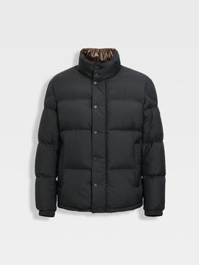 callisto哑光黑高蓬松鹅绒羽绒服