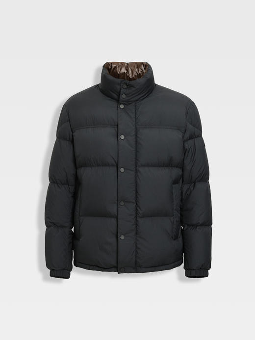 callisto哑光黑高蓬松鹅绒羽绒服 商品图0