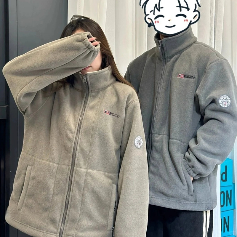 （3-7天发货）OUTDOOR NORWAY高密度抓绒硬核外套，媲美户外da牌品质，时髦山系风，加厚超温暖