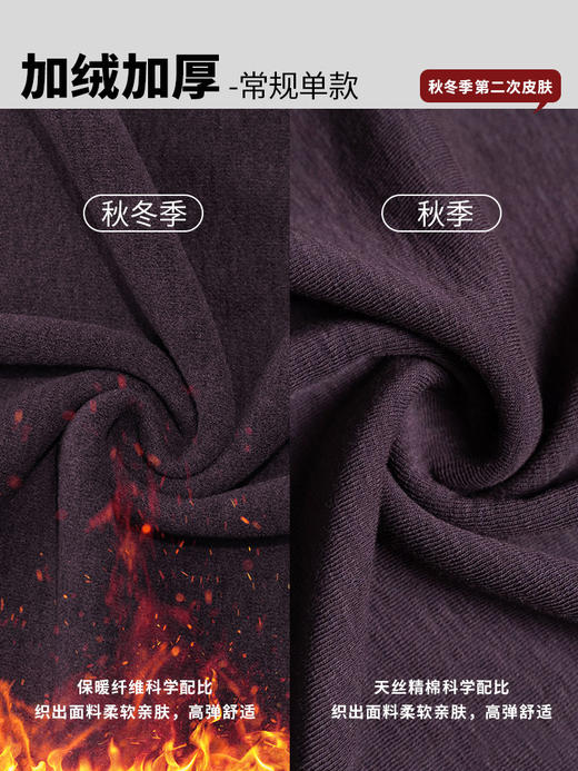 「自j」全新升级【铂金会员119/天猫159/差价40】(21254)洛诗琳兰精天丝上衣2025秋冬新加绒T恤修身气质洋气弹力上衣打底衫 商品图2