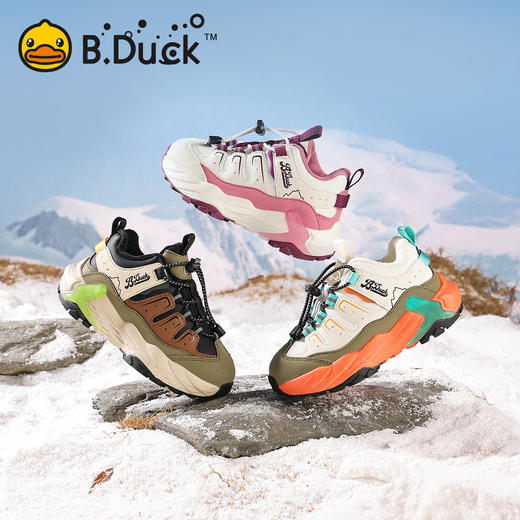 B.Duck小黄鸭童鞋冬季加绒保暖户外鞋26-35码 B5686870 商品图0