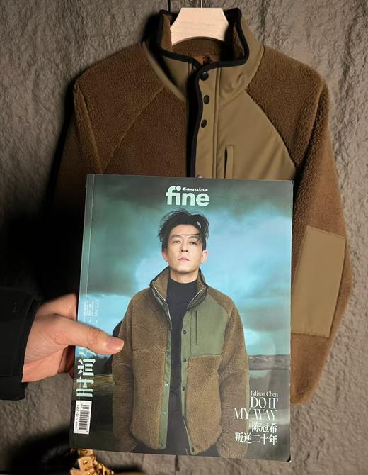 LP外贸订单抓绒男女同款摇粒绒拼接立领保暖夹克外套 商品图3