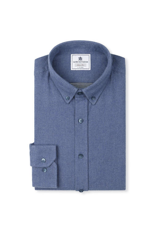 【高品质秋冬绒布衬衫断码清库存】占姆士男士秋冬全棉法兰绒中青年绒布衬衫 商品图14