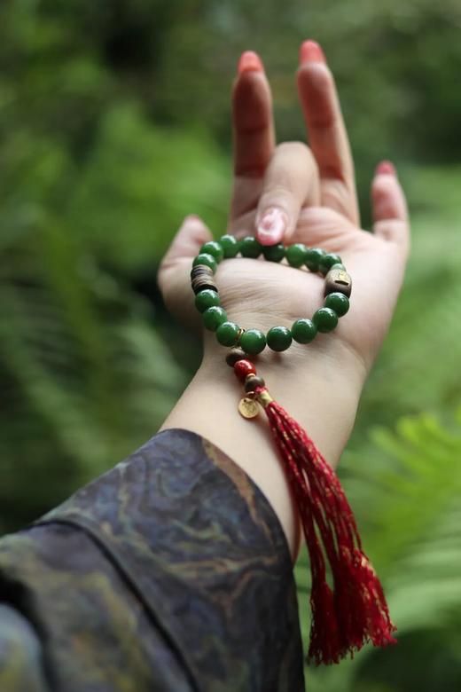 寻山隐·碧玉新中式首饰 |碧玉、沉香、南红，佩戴腕间仿佛置身江南园林 商品图0