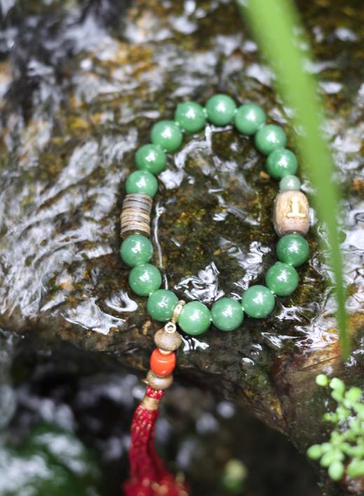 寻山隐·碧玉新中式首饰 |碧玉、沉香、南红，佩戴腕间仿佛置身江南园林 商品图10