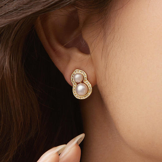 【下单就送葫芦琉璃手串】MANREYA玛芮雅葫芦珍珠首饰系列丨葫芦造型设计款+淡水珍珠，寓意满满 商品图5