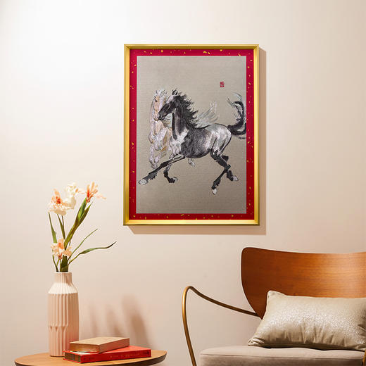 【故宫家居】徐悲鸿双马图装饰画博物馆文创乔迁马年新年本命年礼物 商品图1