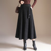 「自」全新升级【铂金会员174/天猫229/差价55】(13514)洛诗琳中长款毛呢半身裙2025秋冬新款高腰显瘦垂感百褶裙 商品缩略图0