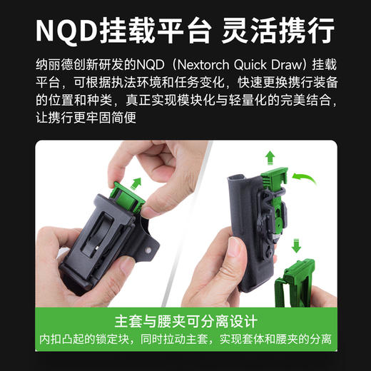 【新品】V43快拔K鞘适配TA70扁桶战术手电 商品图2