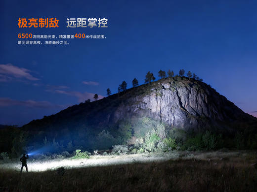 FENIX菲尼克斯战术手电TK28R强光6500流明一键爆闪极亮双尾按2节大容量电池 商品图1