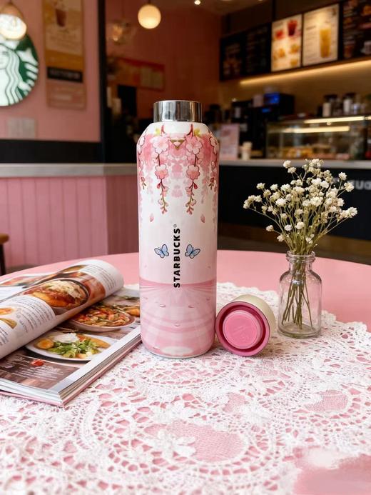 D111357超大容量超可爱的水杯樱花小口随行杯 商品图8