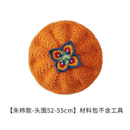 苏苏姐家柿果贝雷帽手工diy编织帽子钩针毛线团材料包 商品图4