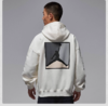 Jordan 耐克男子冬季米色加绒图案套头连帽卫衣连帽衫HV0545-133 商品缩略图1