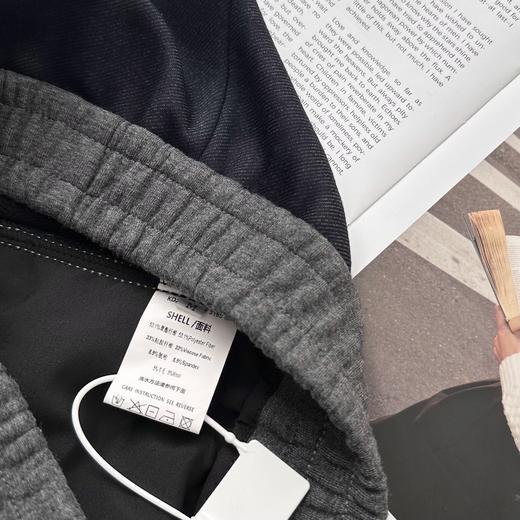 D111314女士明线双针新版冬季遮胯显瘦老钱斜纹弯刀羊毛香蕉裤 商品图12