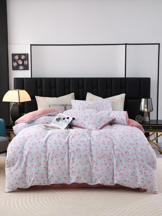 D111358冬日伴侣一触即暖高克重防静电牛奶绒四件套 商品图5