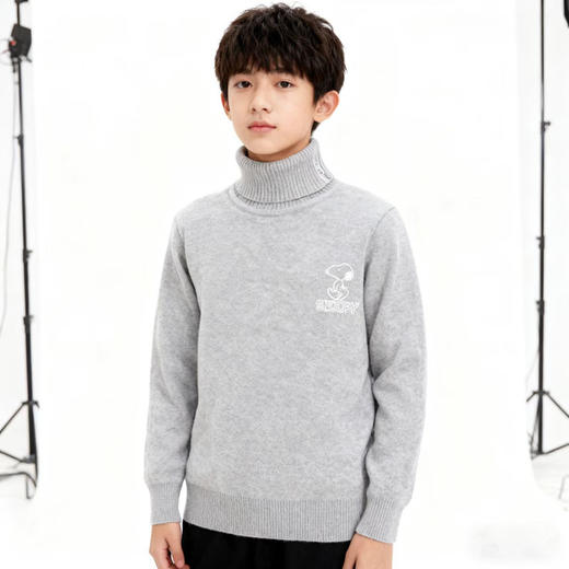 {史努比}儿童装高领毛衣冬季内搭校服神奇百搭打底衫90-160 商品图8