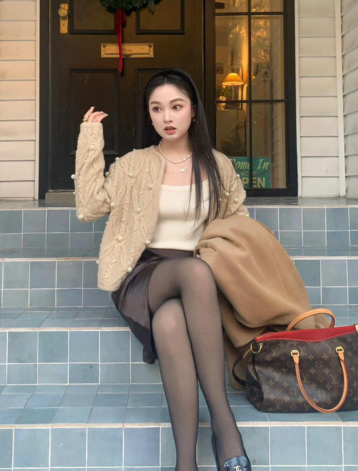 Lv pallas 传奇 中号 红色 老花拼皮 手提单肩包 商品图3