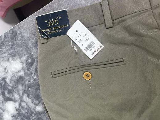 瑕疵Brooks Brothers/布克兄弟 男士秋季新品纯色羊毛百搭休闲长裤 商品图3