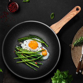 炊大皇炒锅聚油不粘锅耐磨轻烟少油多用平底煎炒锅30cm磁炉通用B50168 /厨具 /烹饪锅具 /炒锅 商品图0