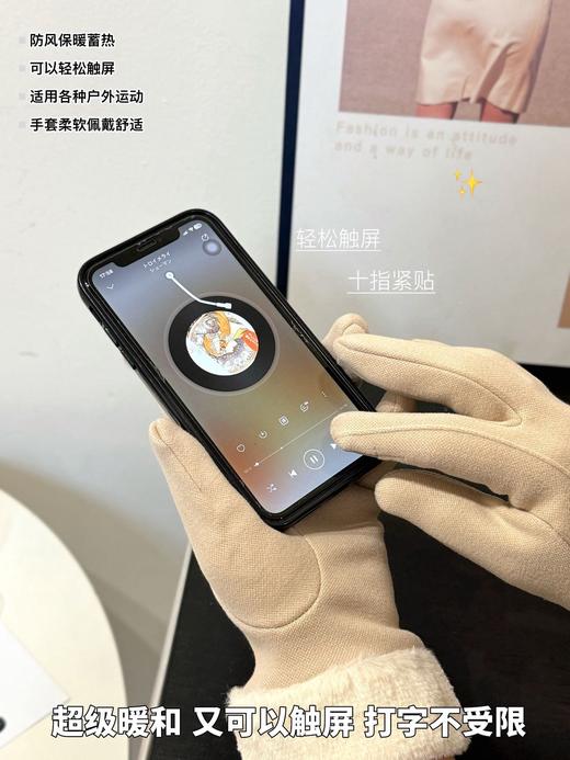 D111355内里加绒防风保暖实用触屏功能手套 商品图11