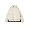 谜底米白色羽绒服2025年冬季新品光泽感鸭绒保暖短款女254MY1500 商品缩略图4