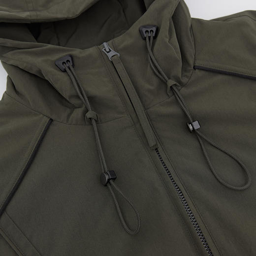 【新品上新】HX 冬季短款带帽棉服S112544255101 商品图5