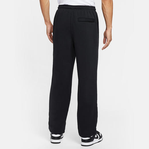 NIKE耐克男子加绒直筒裤25冬新款休闲刺绣黑色针织长裤IF0489-010 商品图1