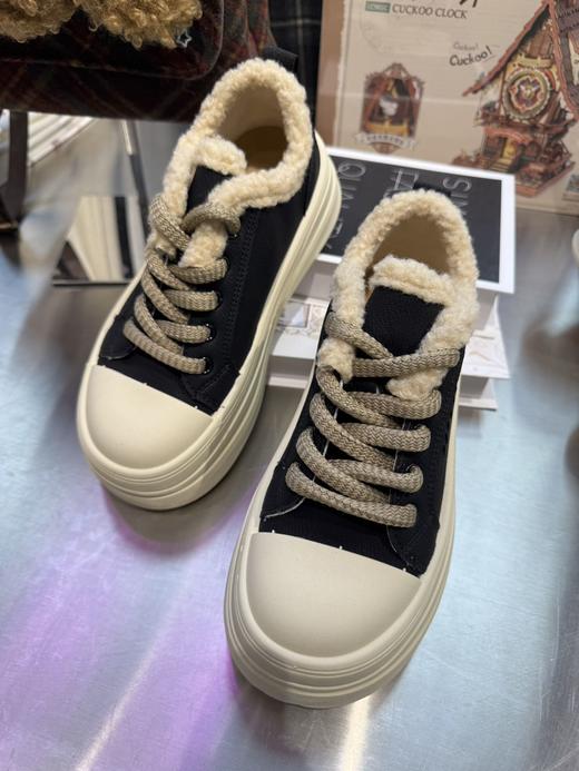 【YW】无忧购加绒复古厚底鞋女冬季百搭保暖运动休闲板鞋8811（截单后3-5天发货） 商品图3