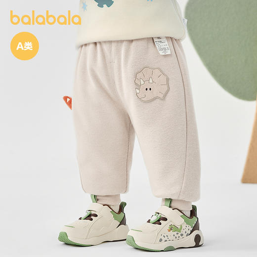 巴拉巴拉宝宝裤子男童长裤冬装运动裤休闲裤趣味章仔可爱时尚潮酷 商品图2
