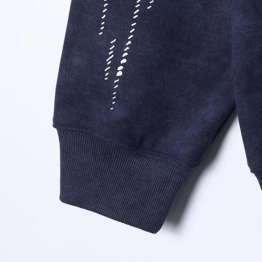 WY1359SDSA男士秋冬新款痞帅男装潮牌扎染滴胶连帽情侣百搭宽松套头上衣 商品图4