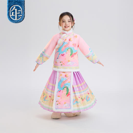 年衣童装汉服套装女童冬季马面裙中式唐装汉服天马行空汉服套装 商品图1