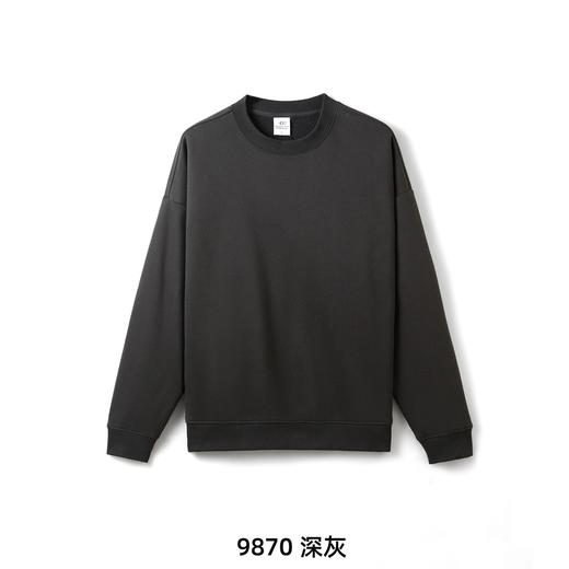 D111337冬季复古羔级感内里加绒圆领卫衣男女同款 商品图5