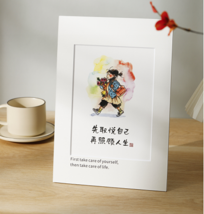 小林漫画 单片复制画 高端无酸卡纸画  两款尺寸可选 A4&A3