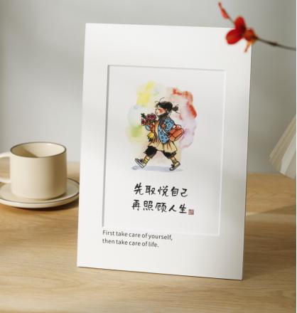 小林漫画 单片复制画 高端无酸卡纸画  两款尺寸可选 A4&A3 商品图0