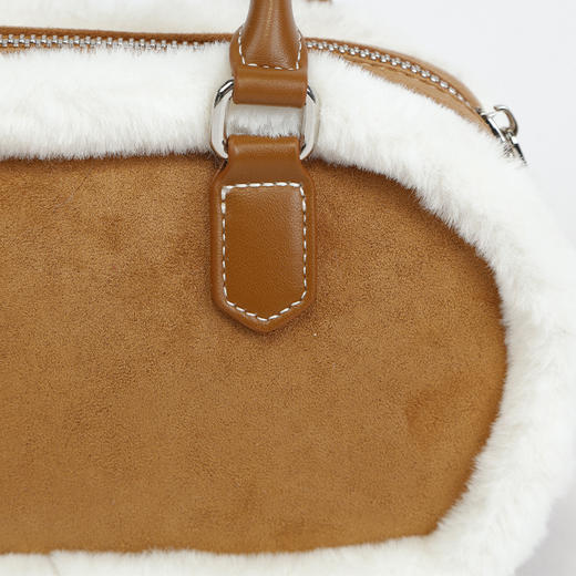 【礼物季】毛圈拼接波士顿手提包-纪念日百货门店同款167493169 商品图2