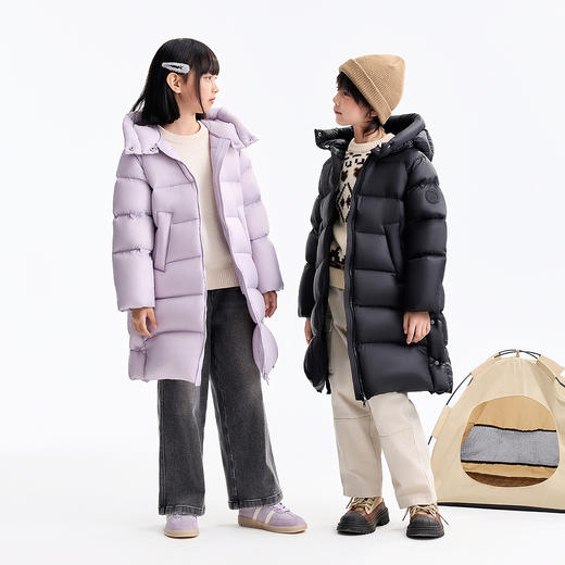 男女童加长款羽绒服冬季新款安奈儿童装EM545609 商品图3