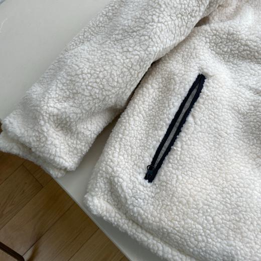 D111330高克重保暖立领羊羔毛两面穿加厚外套情侣男女同款 商品图9