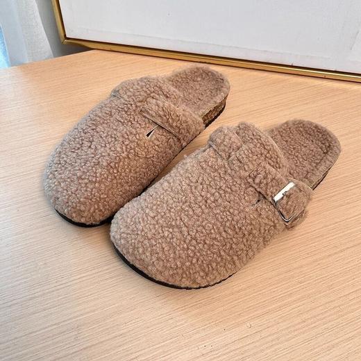 D111339女士冬季包头拖鞋冬季加绒加厚休闲鞋 商品图9