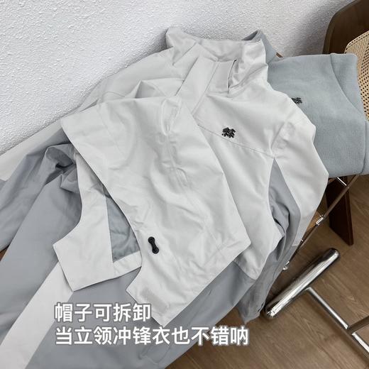 D111317秋冬户外运动休闲帽子可拆卸三合一冲锋衣男款 商品图6