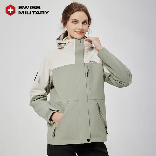 瑞士军工时尚情侣三合一冲锋衣有内胆，瑞士百年品牌‼买即赠斜挎包，石墨烯+银狐绒内胆，蓄热锁温 商品图4