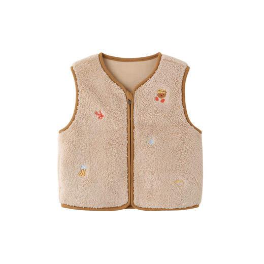 英氏儿童马甲秋冬季保暖男童女童加绒背心中大童新款外搭马甲外套 商品图5