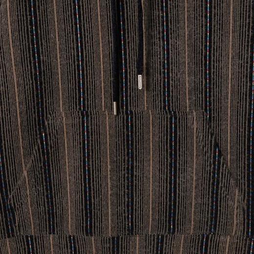 WY1312SDSA男士秋冬新款痞帅男装简约绒毛竖纹彩色抽绳连帽卫衣百搭时尚 商品图3