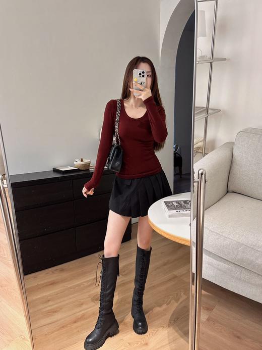 一体式磨毛百搭圆领长袖 商品图6