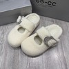 D111380周也同款包头毛毛拖鞋女外穿2025秋季拖鞋 商品缩略图3