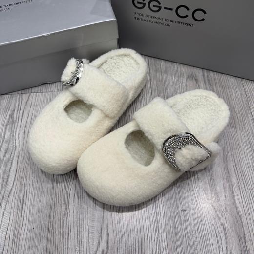 D111380周也同款包头毛毛拖鞋女外穿2025秋季拖鞋 商品图3