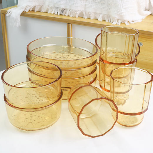 琥珀色雪花餐具12件套 商品图5